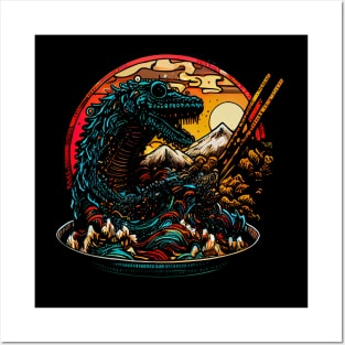 Ramen Godzilla Posters and Art